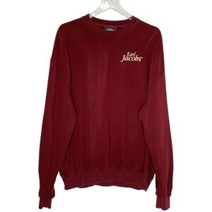 Karl Jacobs M Mens Sweatshirt Unisex Burgundy Crewneck Pullover LIMITED EDITION